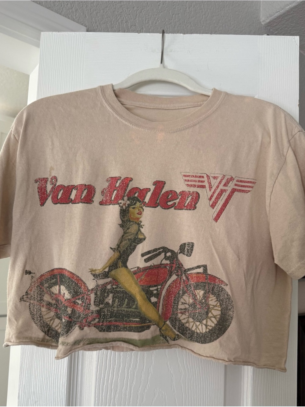 Van Halen Vintage-Style Graphic Crop Tee